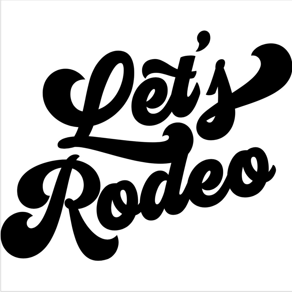 Let’s Rodeo‎ 4x4 Vinyl Car Window etc Decal | Western Cowgirl Sticker Country